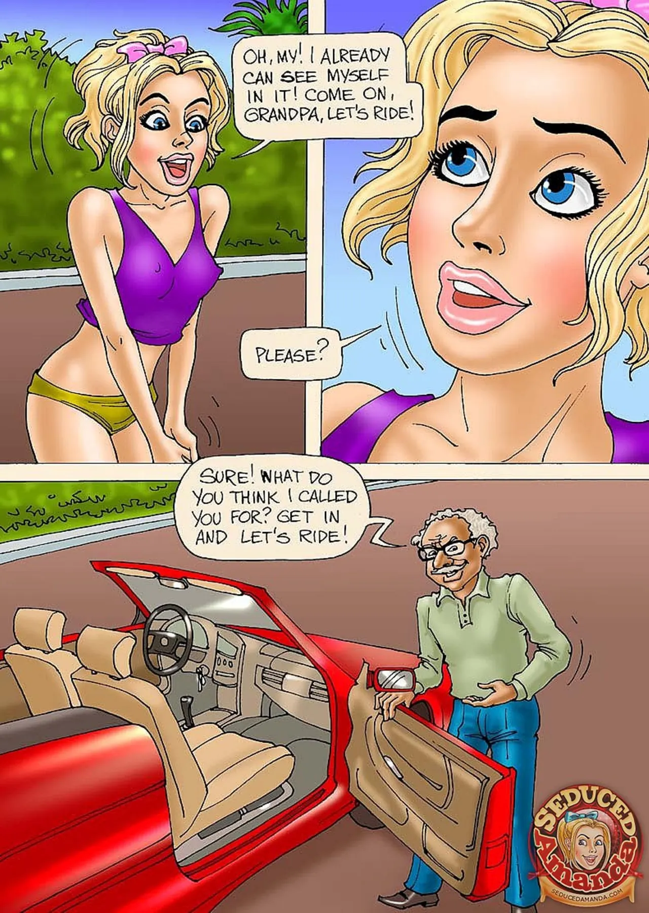 Seduced Amanda  (Chapter 17 - Grandpa And His New Ride) — page 3
