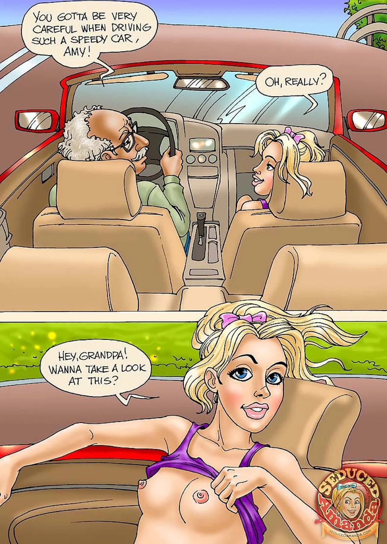 Seduced Amanda  (Chapter 17 - Grandpa And His New Ride) — page 4