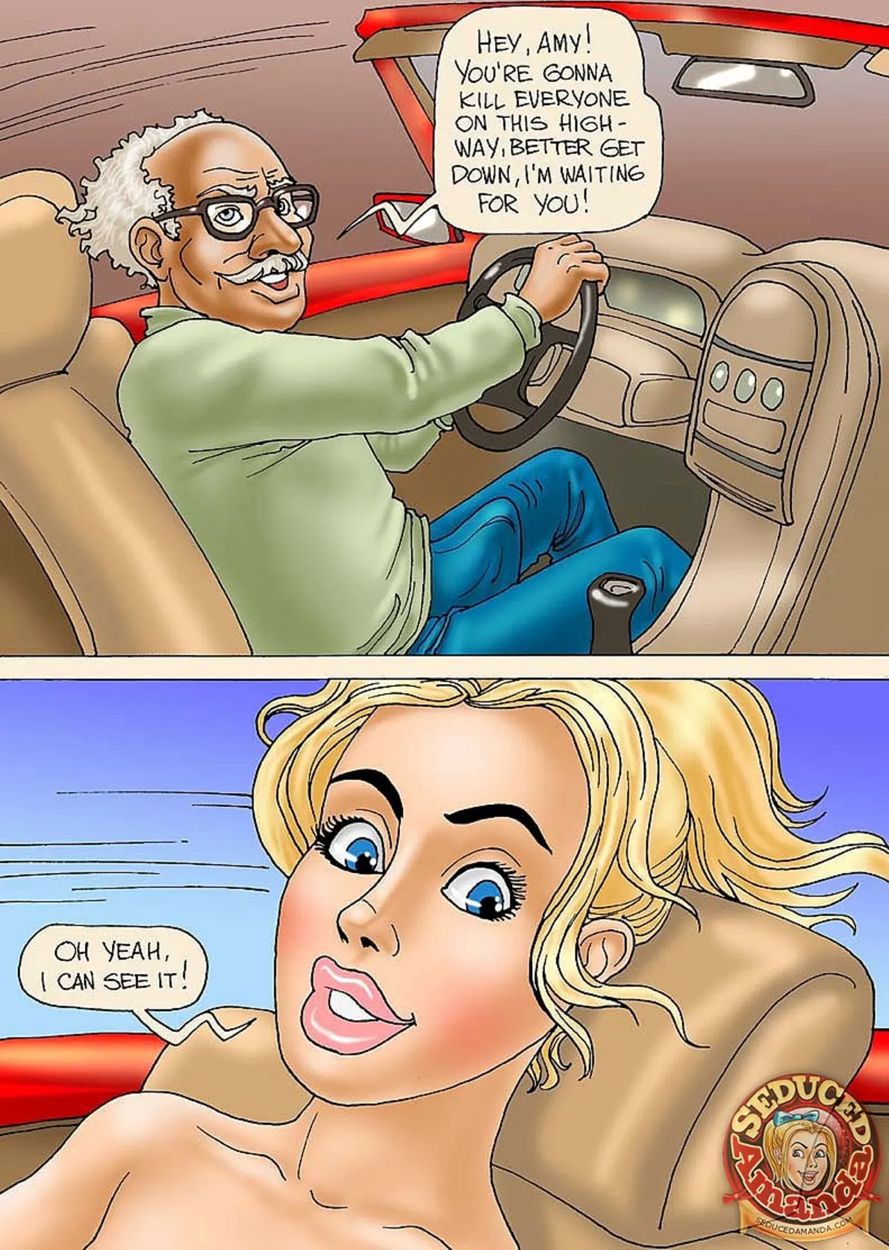 Seduced Amanda  (Chapter 17 - Grandpa And His New Ride) — page 8